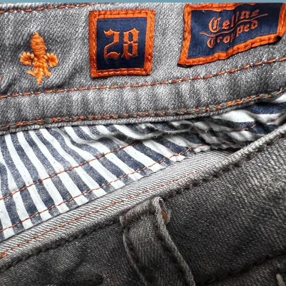 Rock Revival Low Rise Celine Capri Jeans Size 28” Waist Bag #3 - Picture 4 of 6